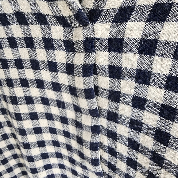 Zara Basic Tunic Black and Tan Checkered Size Medium Women's - Picture 4 of 11